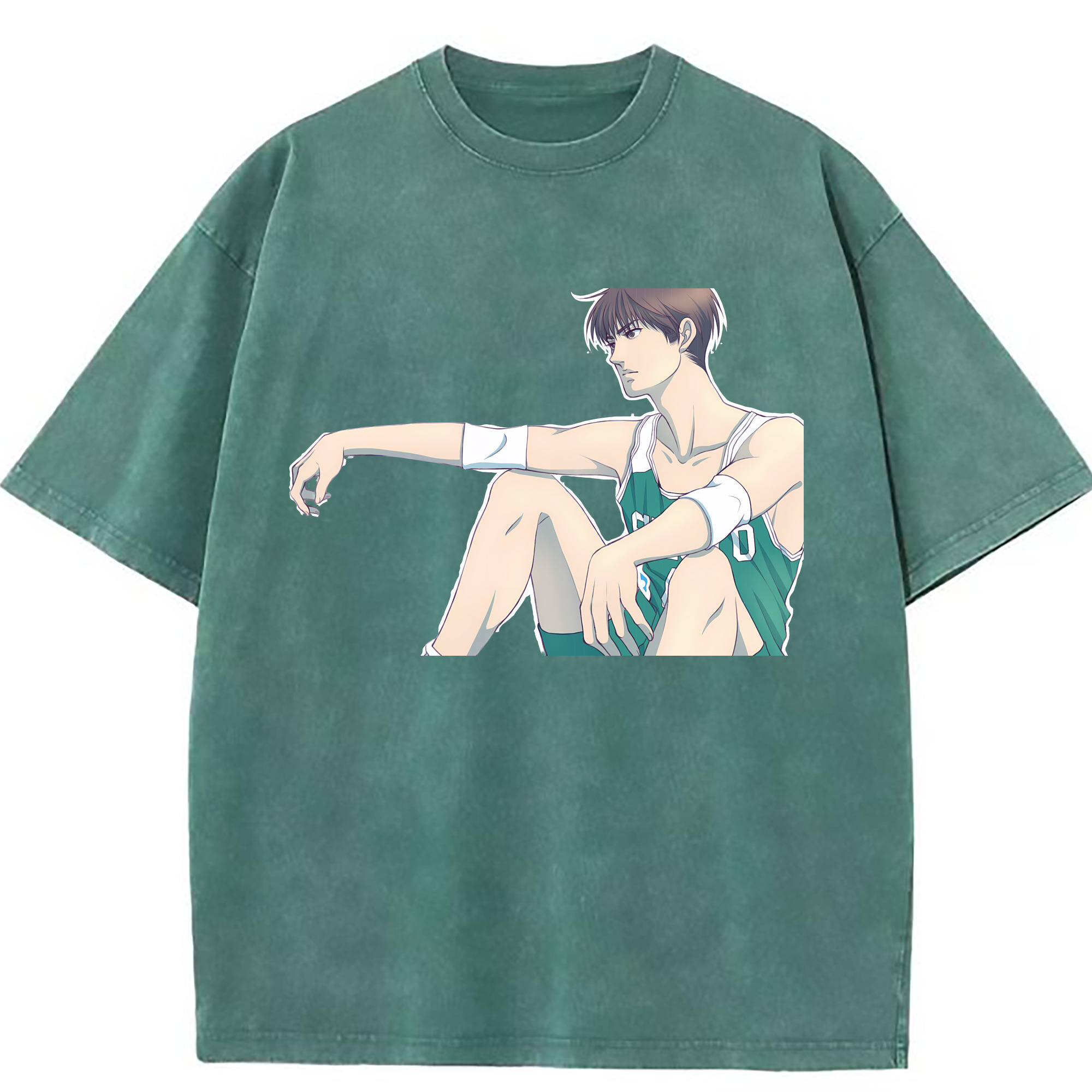 （画像用） SLAM DUNK／スラムダンク 綿100% ヴィンテージ風 半袖Tシャツ（フロントプリント）